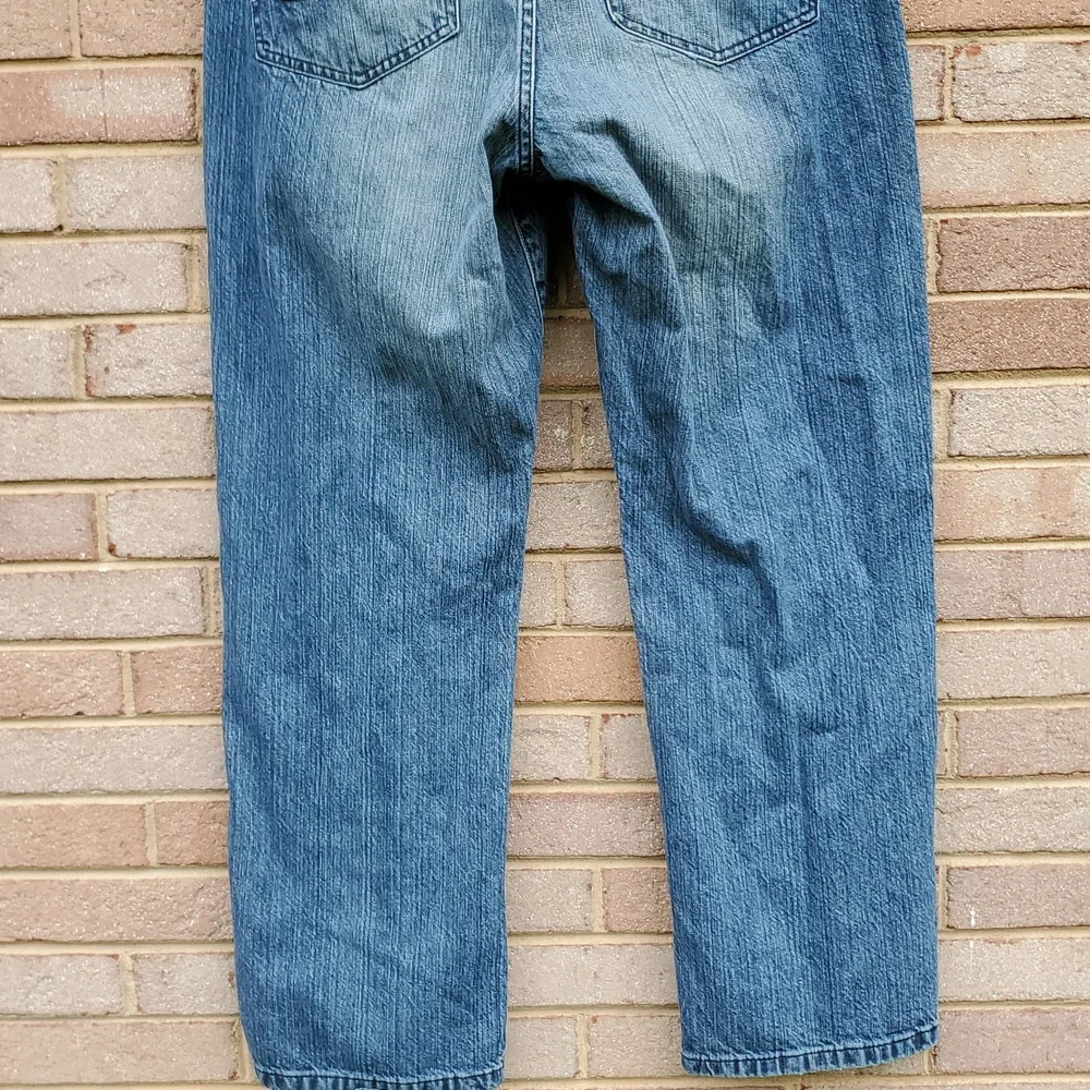 Akademiks Baggy Vintage Jeans Paint Splatter Velvet Feel 36 X 33